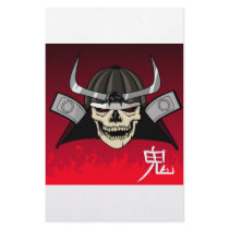 Samurai Skull stationery