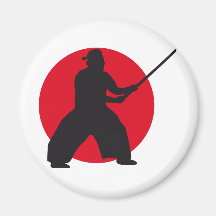 samurai sword refrigerator magnets