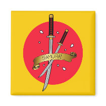 Samurai Sword Tattoo magnets