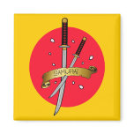 Samurai Sword Tattoo magnets