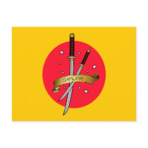 Samurai Sword Tattoo postcards