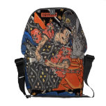 Samurai Swordsman & Demon Fighting messenger bags