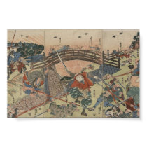 Samurai using Two Swords circa 1810 Posters