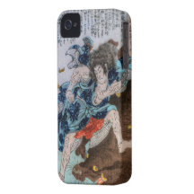 Samurai Vs. Mythological Beast Case-Mate iPhone 4 Cases