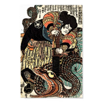 Samurai Warrior Kills Serpent posters