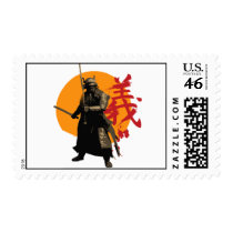 Samurai Warrior Postage Stamp