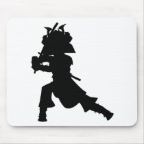 Samurai Warrior Silhouette Mousepad