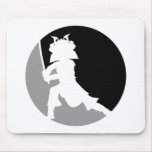 Samurai Warrior Silhouette Mousepad