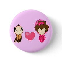 Samurai's heart buttons
