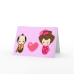 Samurai's heart greeting card