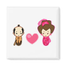 Samurai's heart magnets