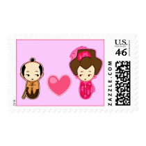 Samurai's heart postage