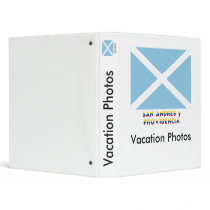 San Andrés y Providencia Flag with Name Vinyl Binders