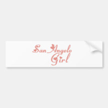 San Angelo Girl tee shirts Bumper Sticker