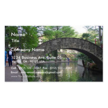 San Antonio Bridges Riverwalk Business Cards