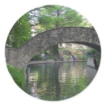 San Antonio Bridges Riverwalk Round Sticker