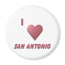 San Antonio -- Burgundy magnets by CulturalPerspective5 San Antonio -- Burgundy magnets