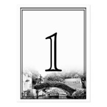 San Antonio Destination Wedding Table Number Postcard