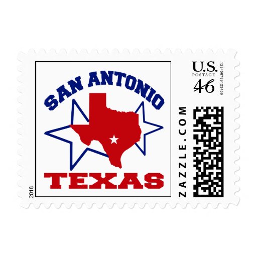 San Antonio Texas Custom Postage and San Antonio Texas Zazzle Custom Stamps
