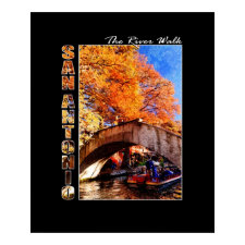 San Antonio, Texas: River Walk Bridge print