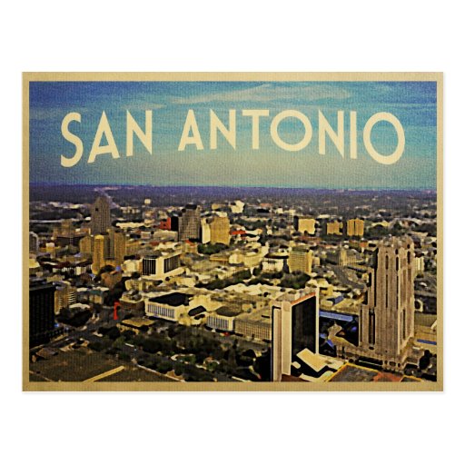 San Antonio Texas Skyline Postcard Zazzle