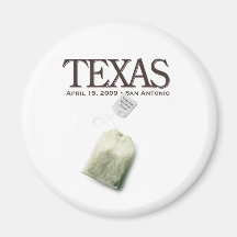 San Antonio, Texas Tea Party Fridge Magnet
