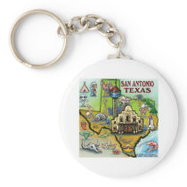 San Antonio TX Keychain