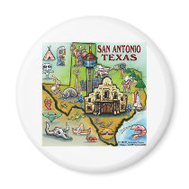 San Antonio TX magnets by FunGraphix San Antonio TX magnets