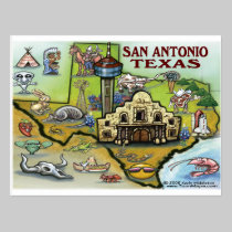 San Antonio TX postcards