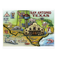 San Antonio TX Post Card