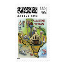 San Antonio TX Postage Stamps