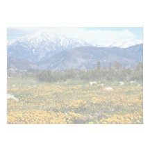 San Bernardino Mountains, snow, flowers Personalized Announcement