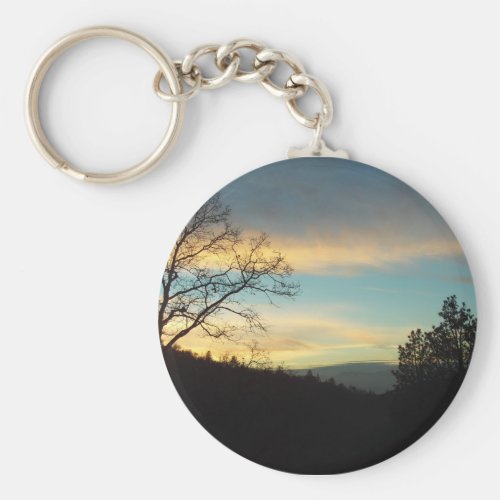 San Bernardino Mountains Sunset Key Chain