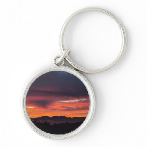 San Bernardino Mountains Sunset Keychain zazzle_keychain