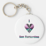 San Bernardino -- Purple & Turquoise Key Chain
