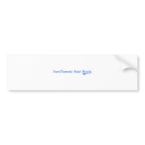 San Clemente State Beach California Classic Design Bumper Stickers