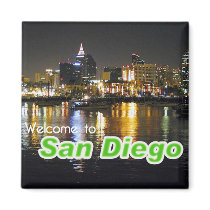 San Diego at Night magnets by malibuitalian San Diego at Night magnets