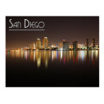 San Diego At Night Post Card