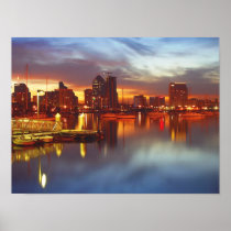 San Diego Bay Evening Poster FROM 14.95