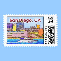 San Diego Bay postage