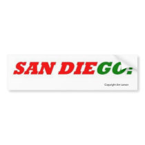 SAN DIEGO! bumper stickers
