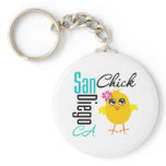 San Diego CA Chick Key Chain