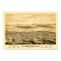 San Diego, CA Panoramic Map - 1876 posters