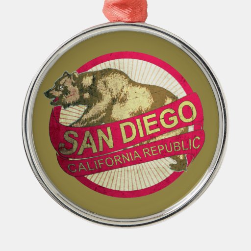 san diego california bear holiday ornament zazzle san diego california bear holiday ornament zazzle
