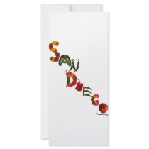 San Diego Chili Peppers Custom Rack Cards