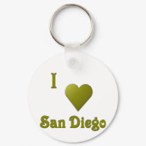 San Diego -- Deep Green keychains