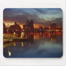San Diego Docks Night Mouse Pads