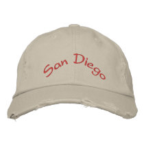 San Diego Embroidered Hat embroidered hats by imperfectiomism San Diego Embroidered Hat embroidered hats