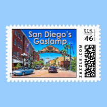 San Diego Gaslamp Postage stamps