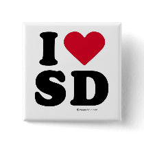 SAN DIEGO - "I LOVE SD" "I LOVE SAN DIEGO" buttons by humortees SAN DIEGO - "I LOVE SD" "I LOVE SAN DIEGO" buttons